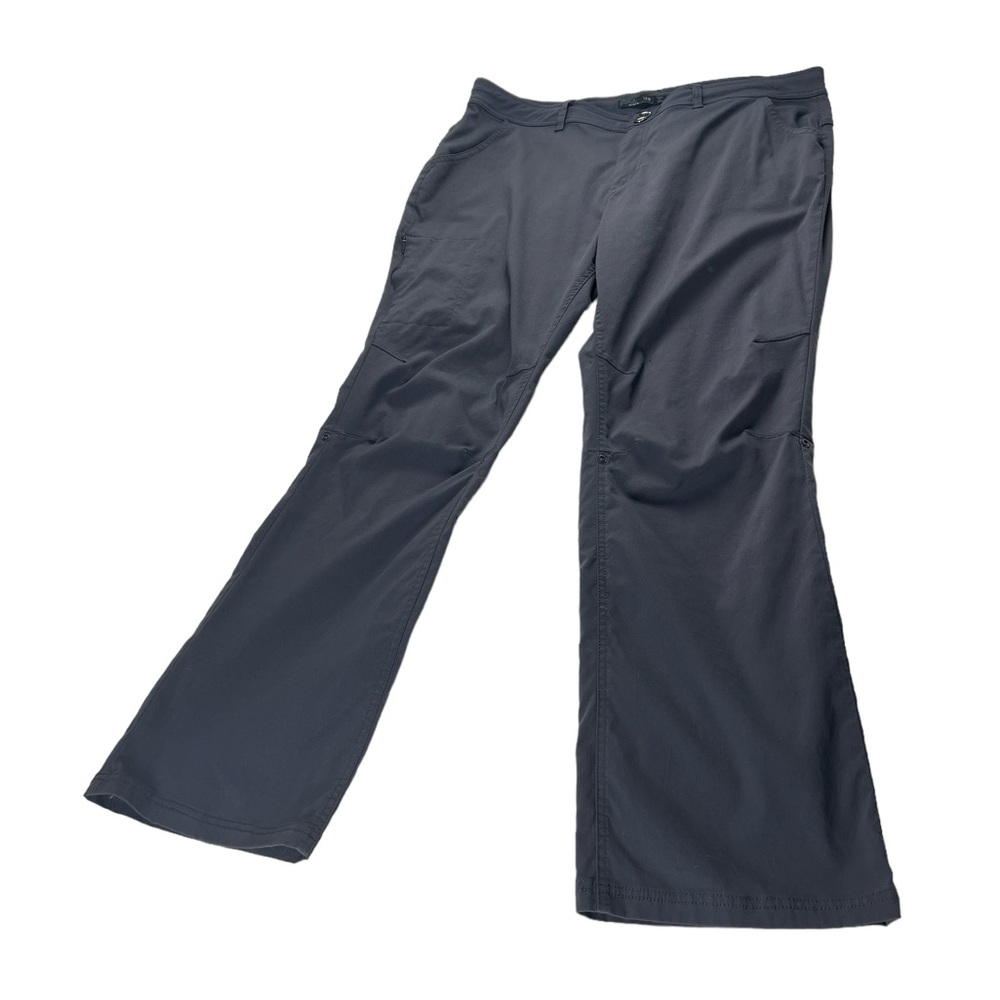 Prana Halle active roll up outdoor pant button close dark gray sz 18 woman